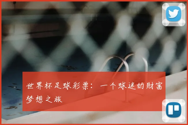 世界杯足球彩票:一个球迷的财富梦想之旅