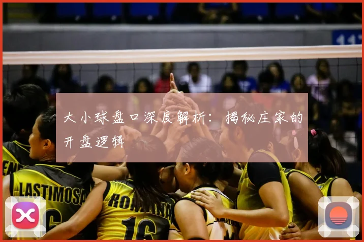 大小球盘口深度解析：揭秘庄家的开盘逻辑