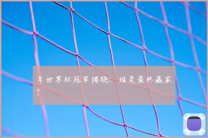 年世界杯冠军揭晓:谁是最终赢家?